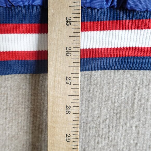 Vintage New England Patriots Jacket Large Blue Pullover Starter Pro Line - Picture 8 of 15